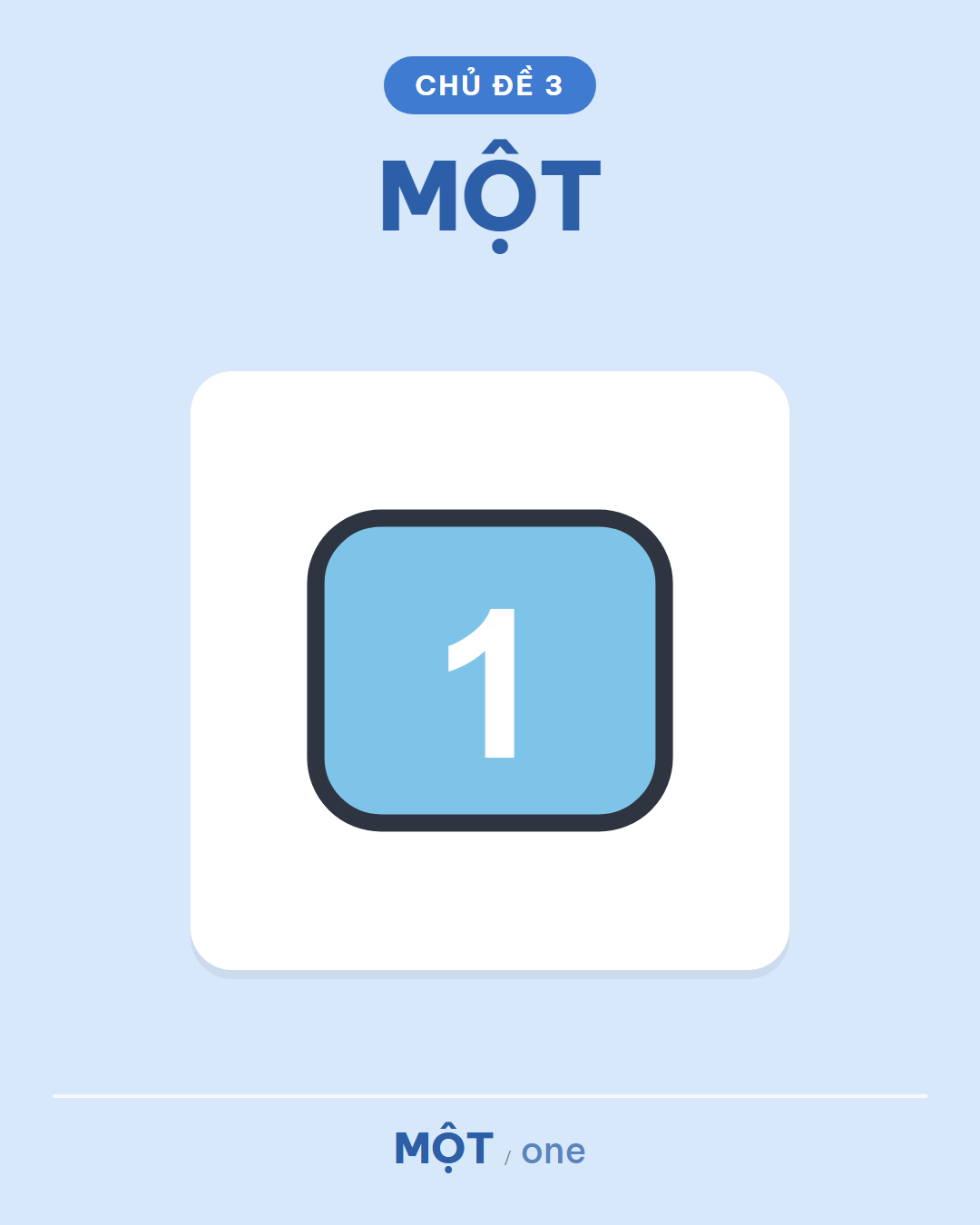 MỘT